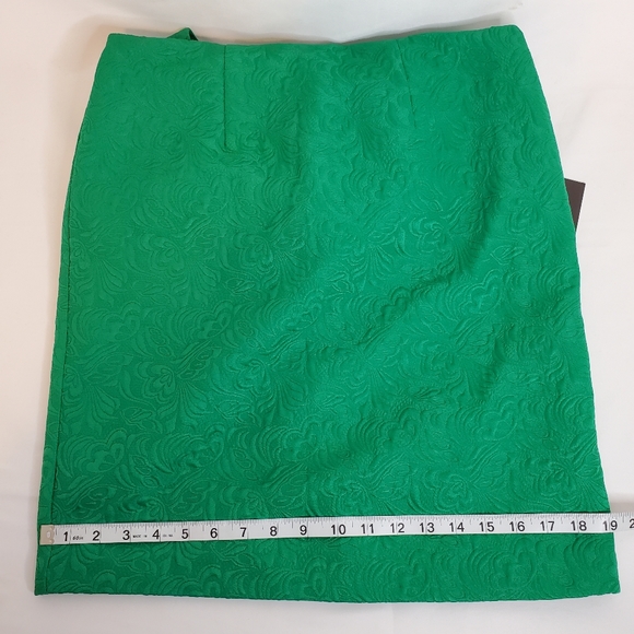 Ellen Tracy Jacquard Dress with Gold Embellishment - Picture 15 of 16